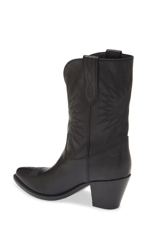 Shop Golden Goose Wish Star Western Boot In Black