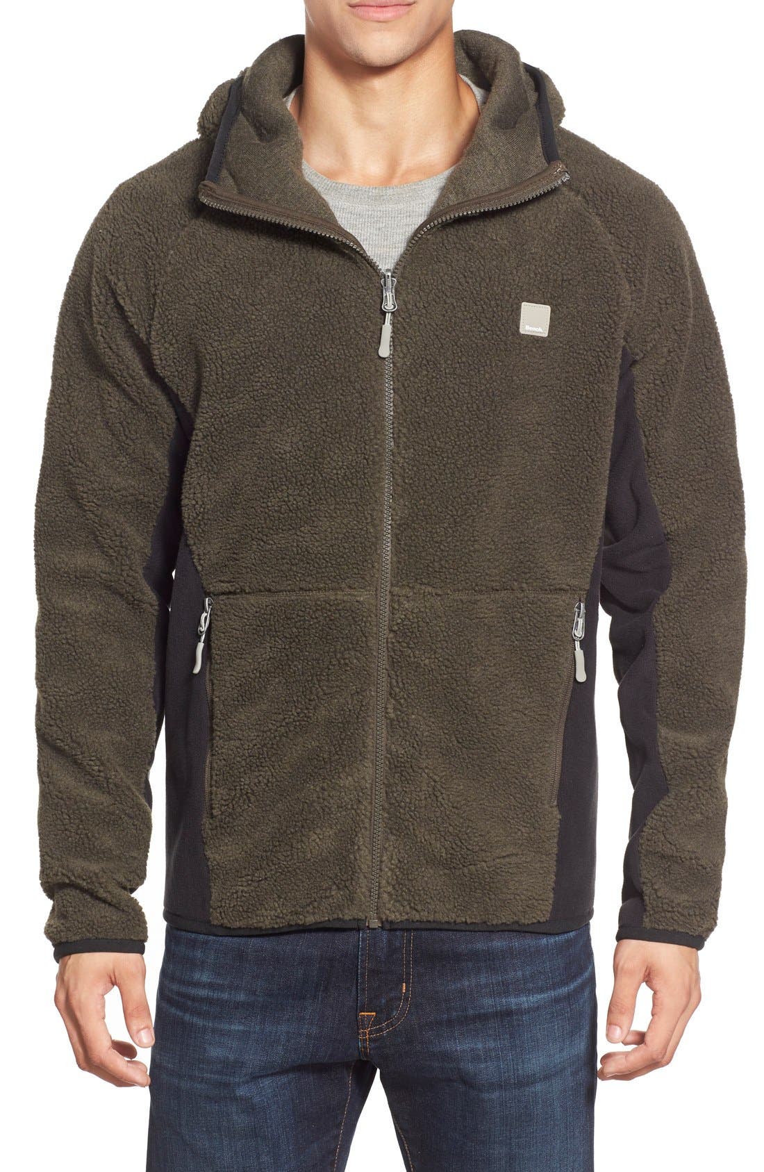Bench Insurgent Funnel Neck Full Zip Fleece Hoodie Nordstrom