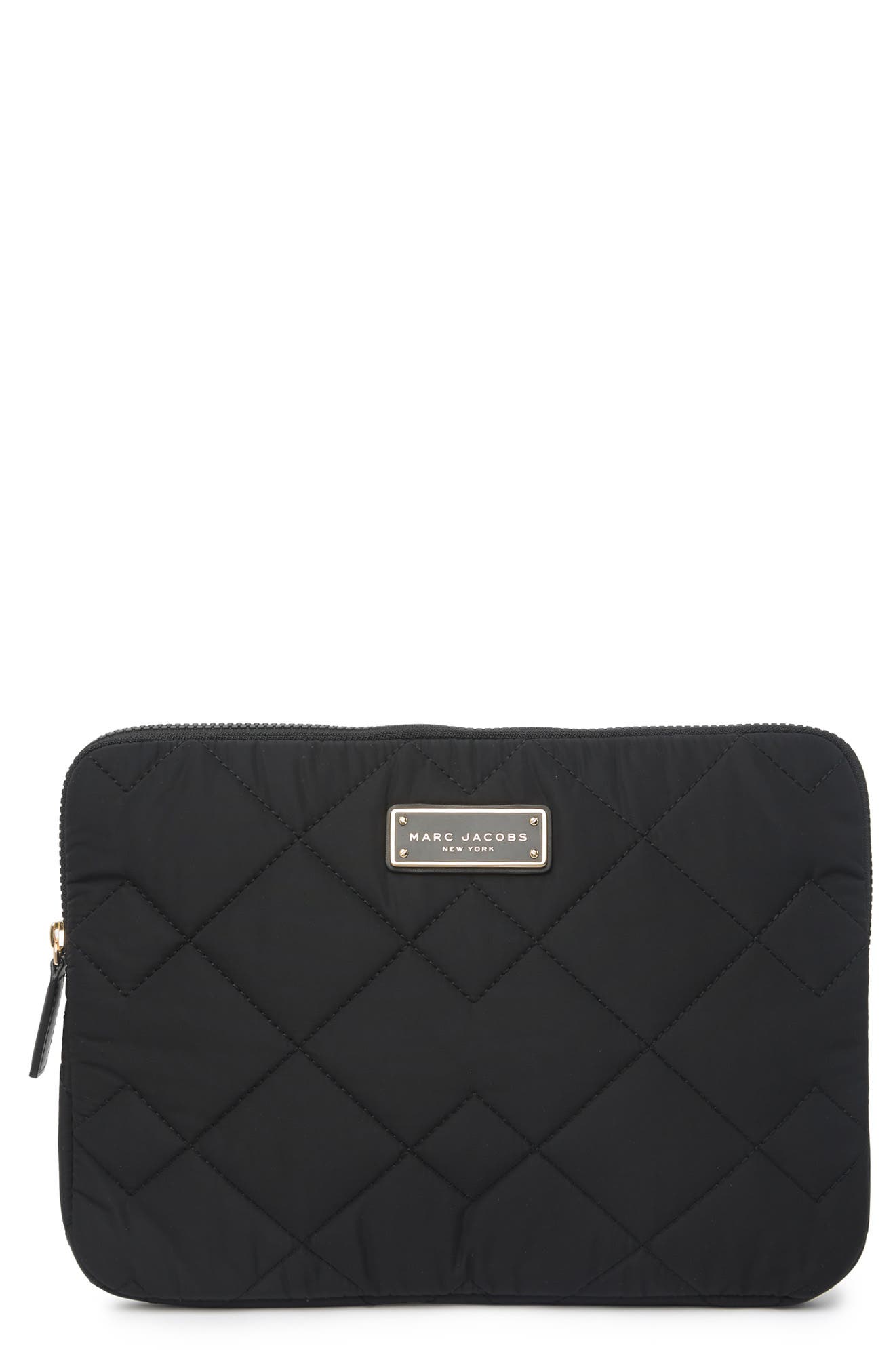 Marc Jacobs Quilted 13" Laptop Case In Black