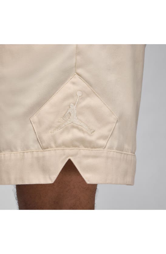 Shop Jordan Diamond Tape Drawstring Shorts In Legend Light Brown