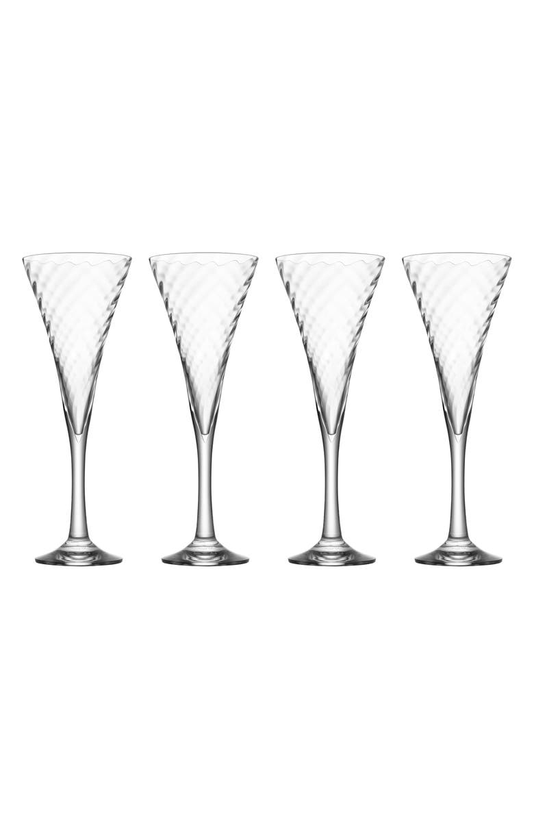 Orrefors Helena Set of 4 Champagne Flutes Nordstrom