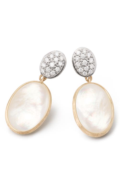 Marco Bicego Women's Siviglia 18k Yellow Gold, Mother-of-pearl & 0.2 Tcw Diamond Drop Earrings In Yl/wh Gold