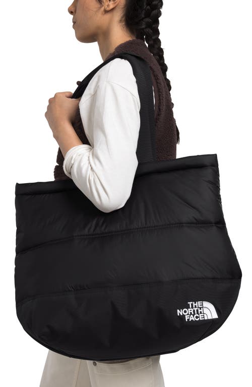 Shop The North Face Nuptse Insulated Tote In Tnf Black
