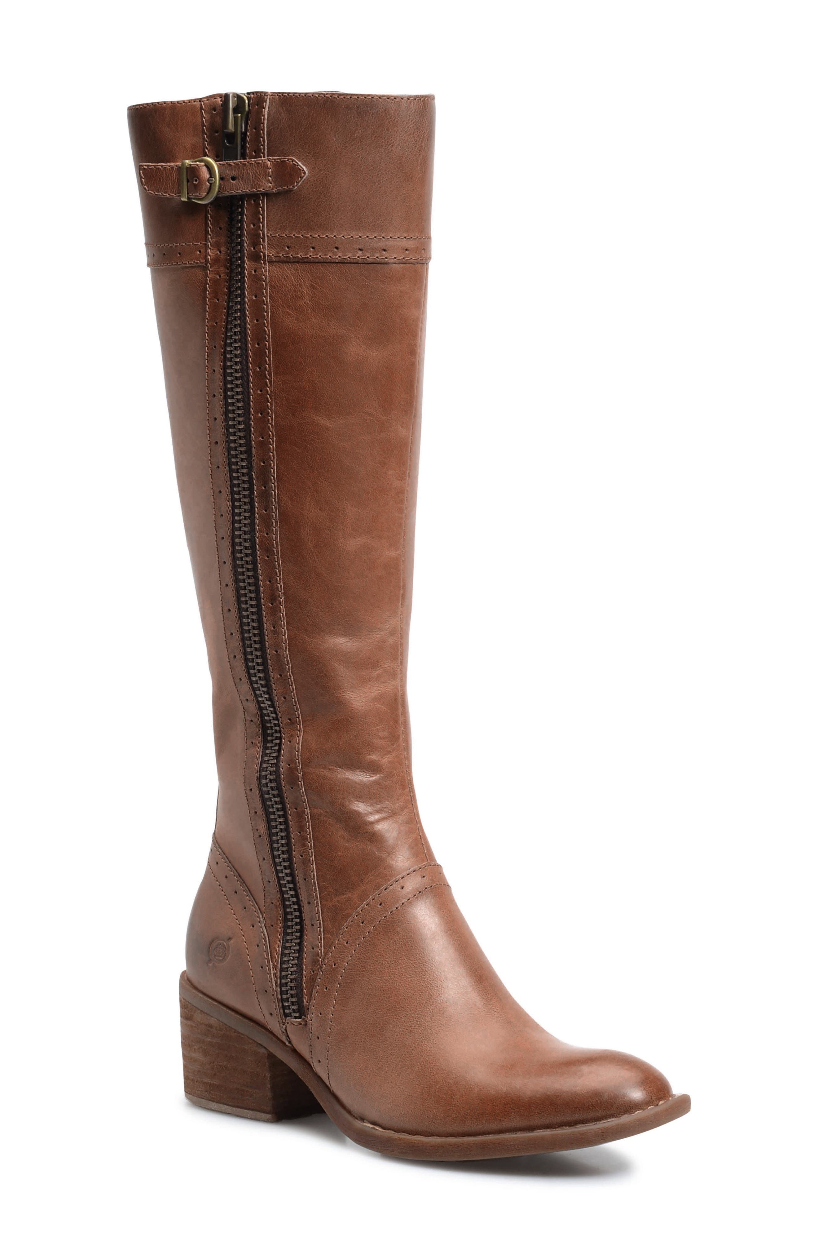 born poly wide calf boots