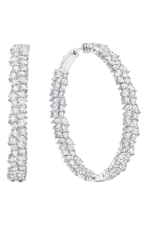 Cirque Stone Hoop, Cubic Zirconia