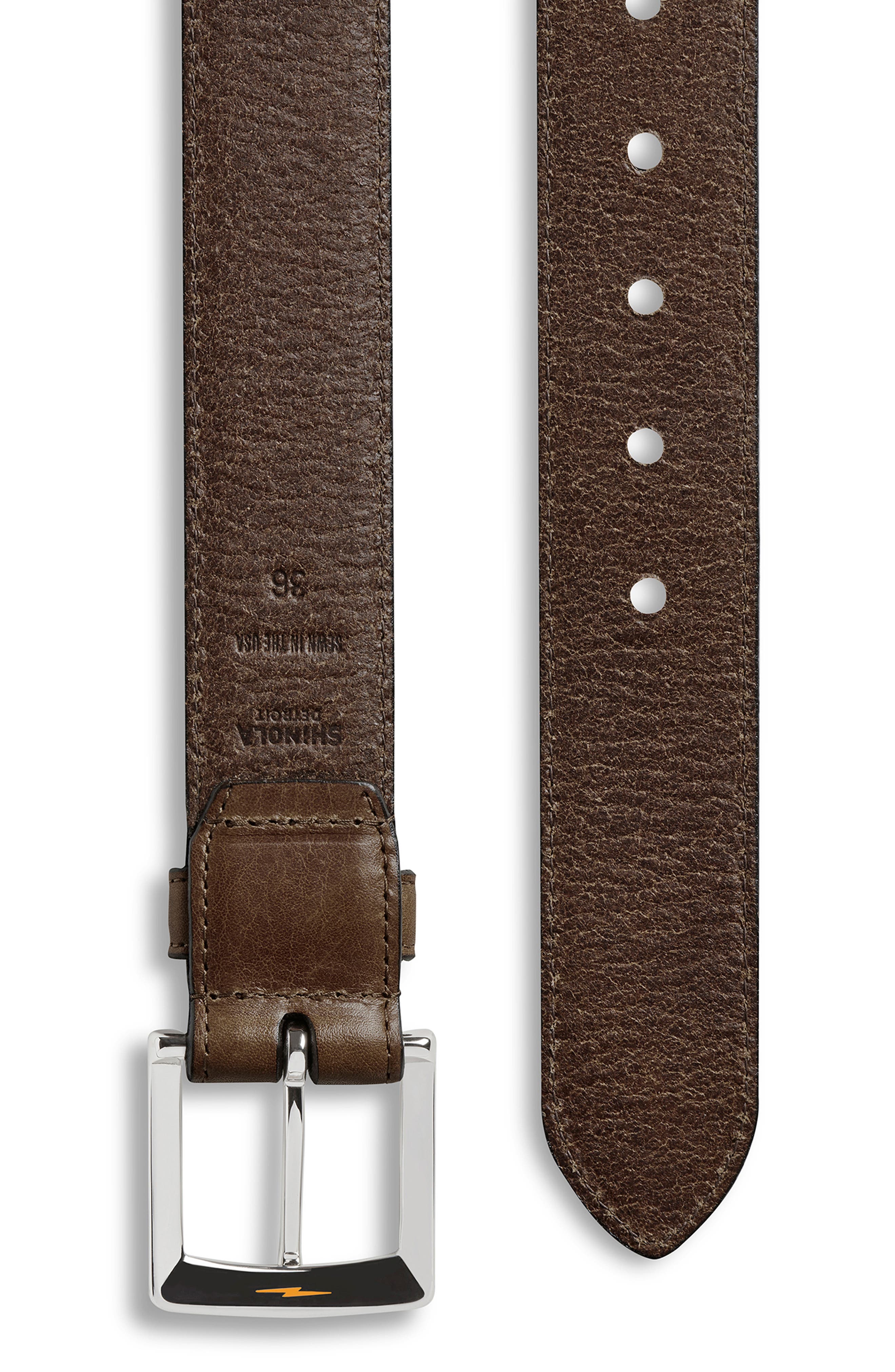 shinola bedrock belt