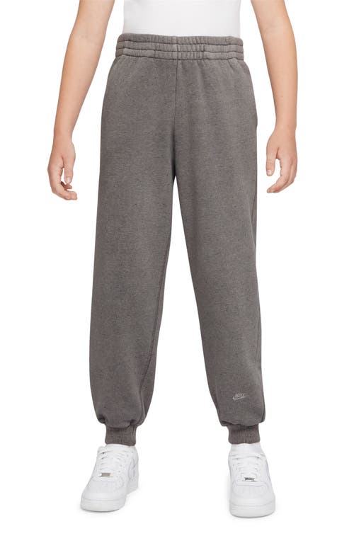 Nike Kids' Icon FlyEase Fleece Joggers in Cave Stone/Cave Stone at Nordstrom, Size Xl