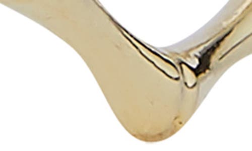 Ember Fine Jewelry Italian 14k Yellow Gold Bamboo-shaped Hoop Earrings In Gold
