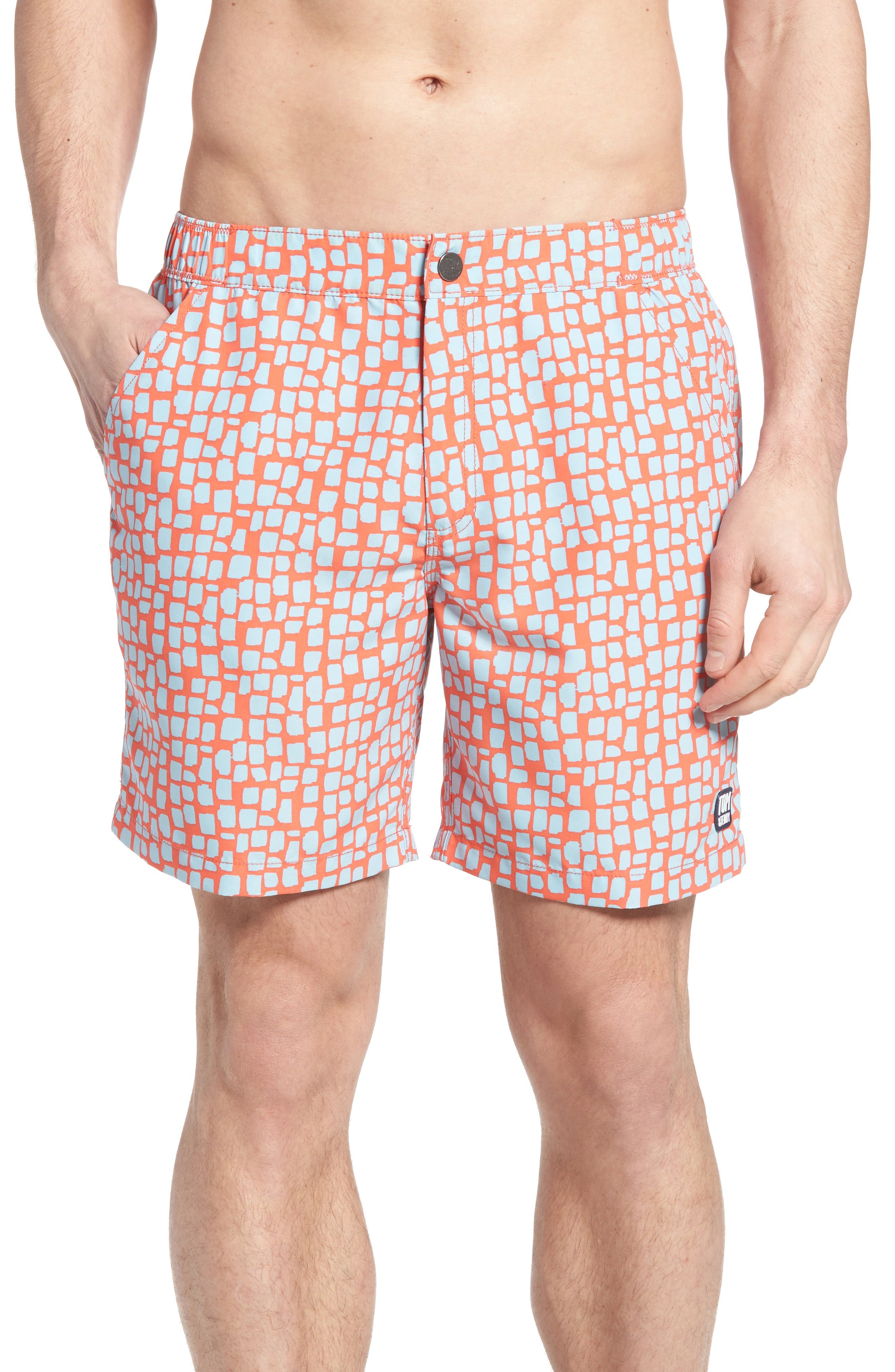 Tom & Teddy Skin Print Swim Trunks