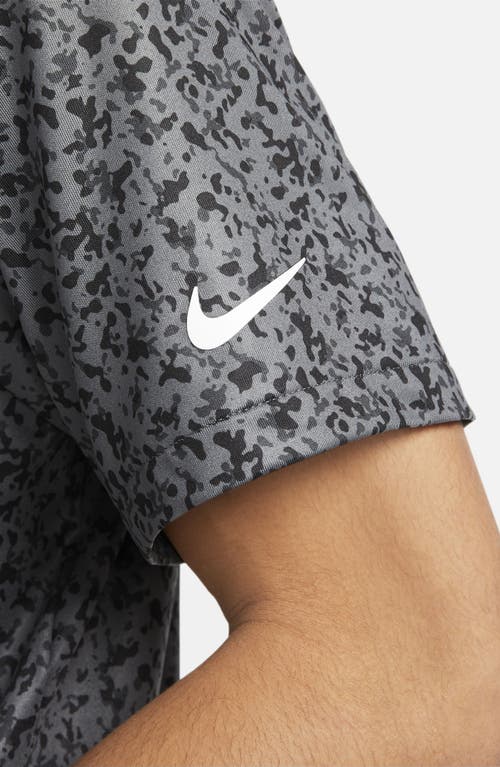Shop Nike Dri-fit Tour Golf Polo In Iron Grey/white