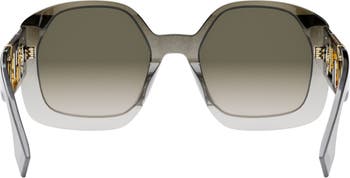 Fendi The Fendi O'Lock 54mm Geometric Sunglasses