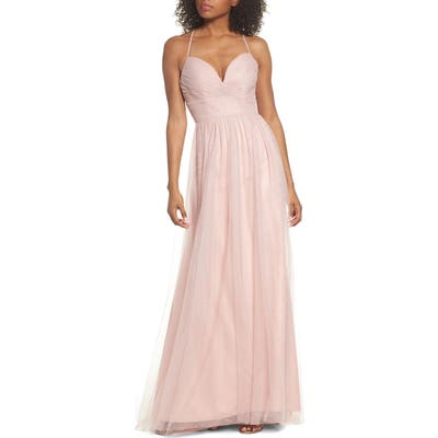 Hayley Paige Occasions English Net Gown, Pink