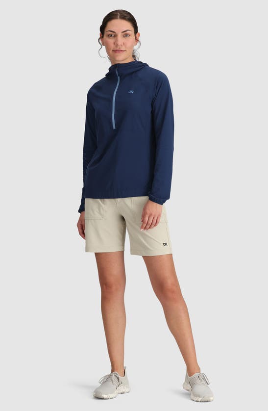 Shop Outdoor Research Astroman Air Sun Half Zip Hoodie In Cenote