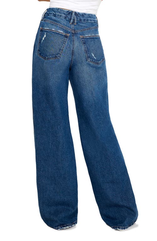 GOOD AMERICAN GOOD AMERICAN GOOD SKATE HIGH WAIST WIDE LEG JEANS