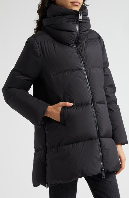 Shop Herno Box Quilted Water Resistant Down Coat In Black