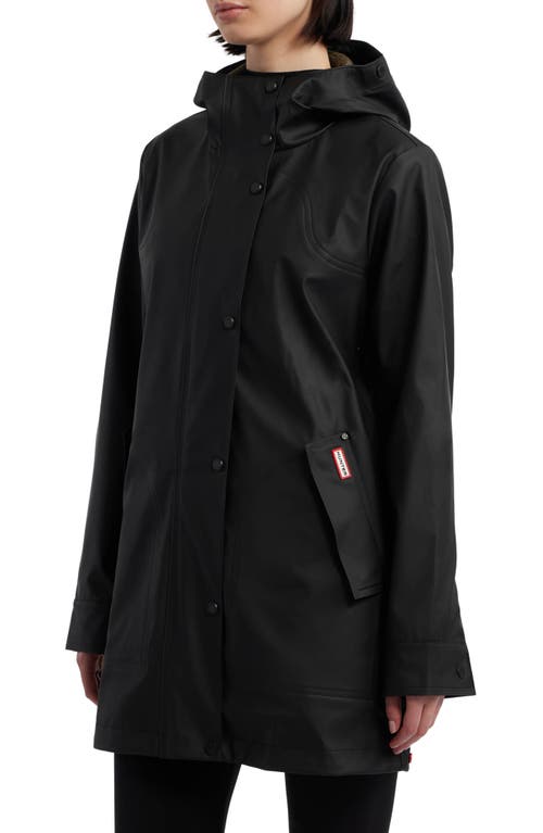 Shop Hunter Rubberized Waterproof Rain Jacket In Black