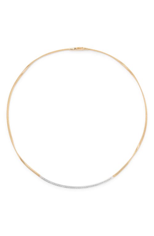 Marco Bicego Marrakech Diamond Snake Chain Necklace in 18K Yellow Gold at Nordstrom, Size 16.5