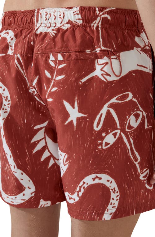 Shop Cotton On Stretch Swim Trunks In Beach Party Print