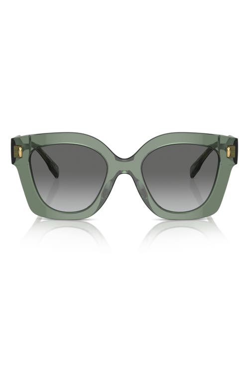 Tory Burch 49mm Gradient Irregular Sunglasses in Green at Nordstrom