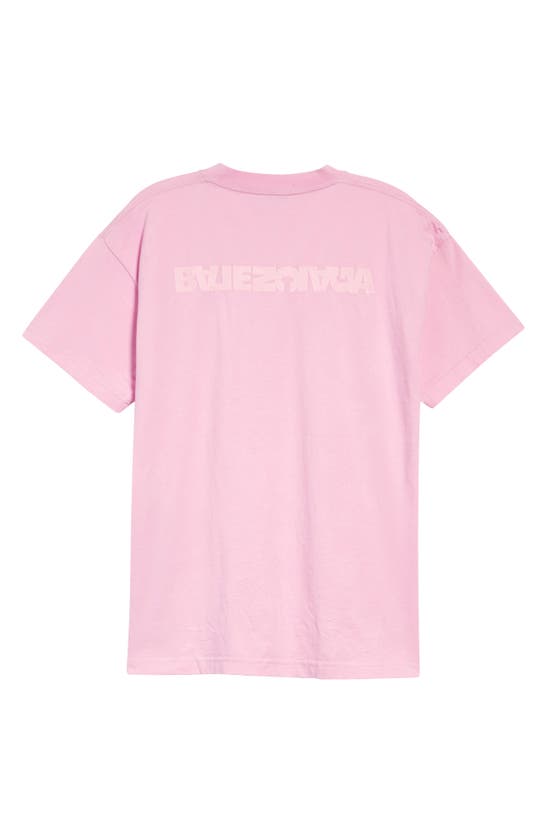 BALENCIAGA BALENCIAGA EMBROIDERED LOGO COTTON T-SHIRT