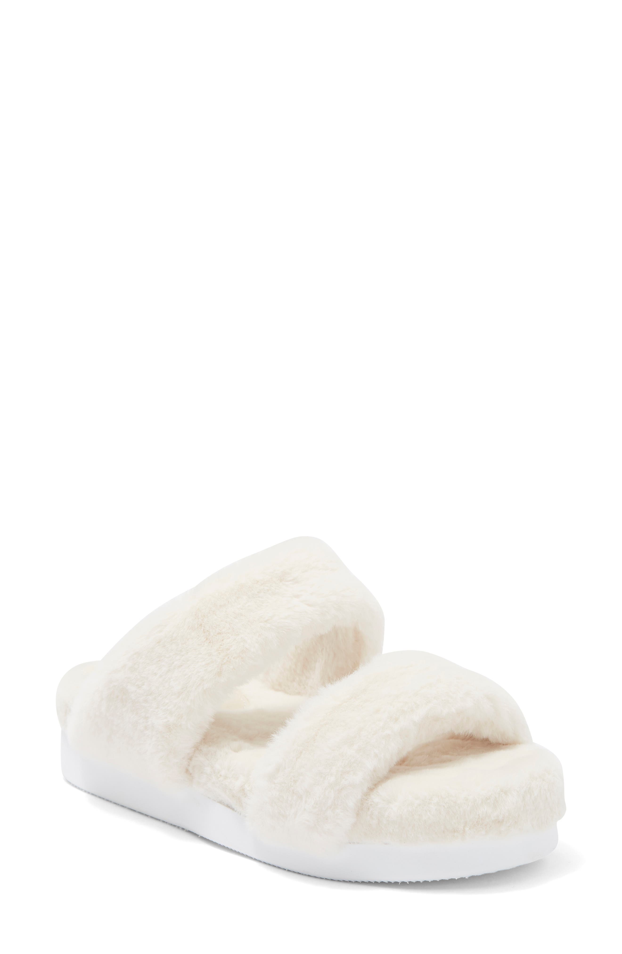 vince camuto fur slides