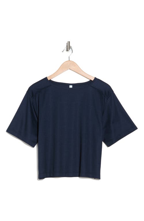 Shop Z By Zella Straight Away Boxy T-shirt In Navy Sapphire