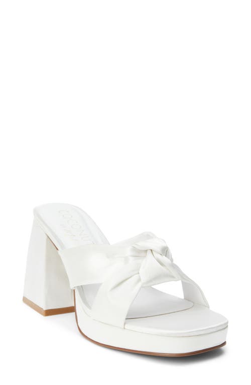 Coconuts by Matisse Esme Knot Slide Sandal in White