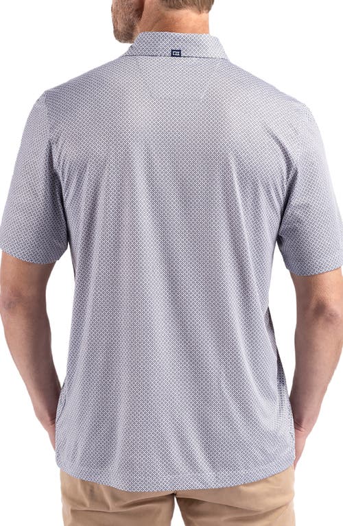 Cutter & Buck Pike Diamond Dot Print Polo In Black