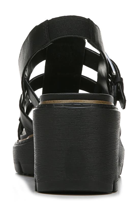 Dr. Scholl's Afterglow Platform Slingback Sandal In Black | ModeSens