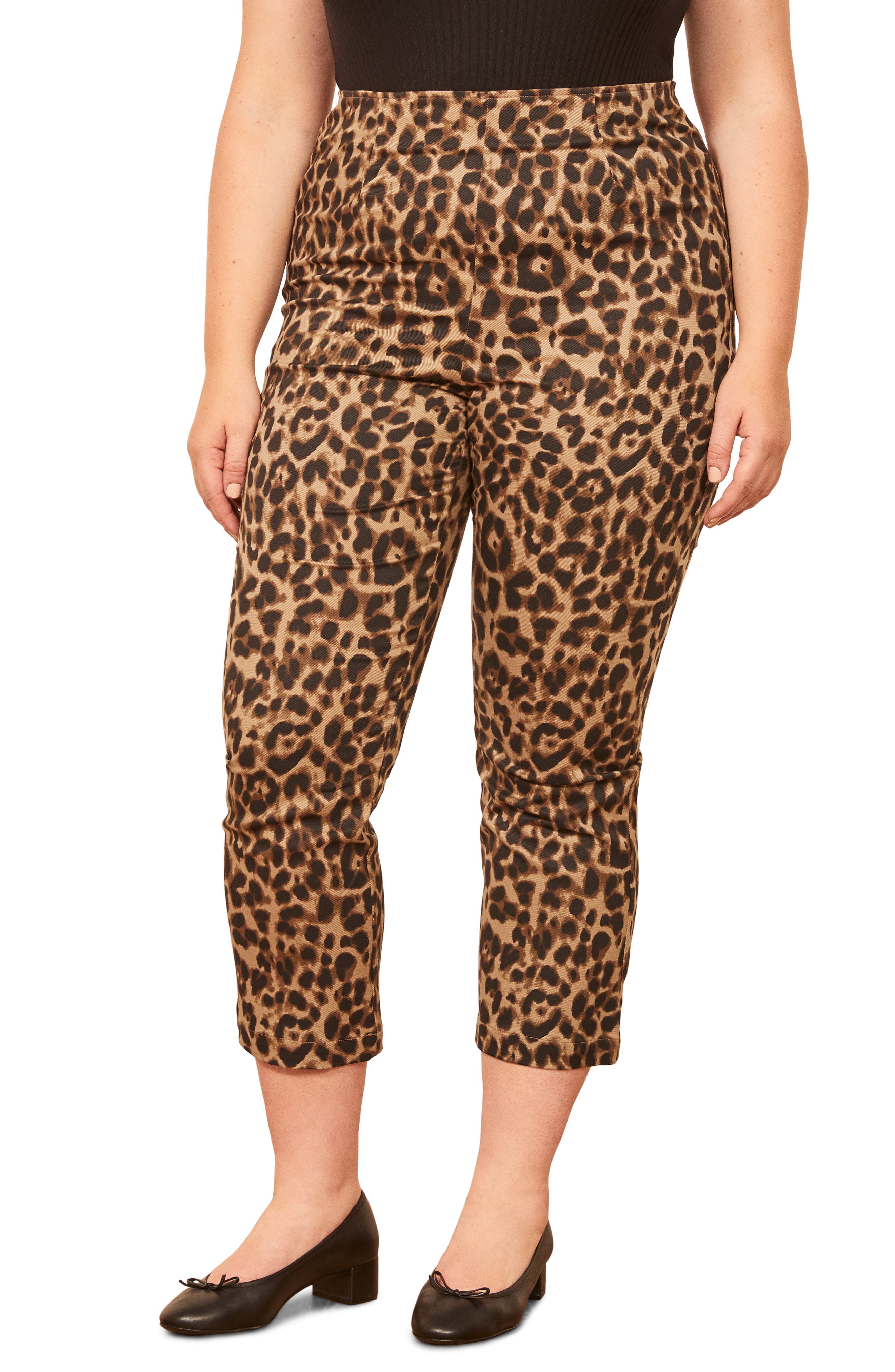 reformation leopard pants
