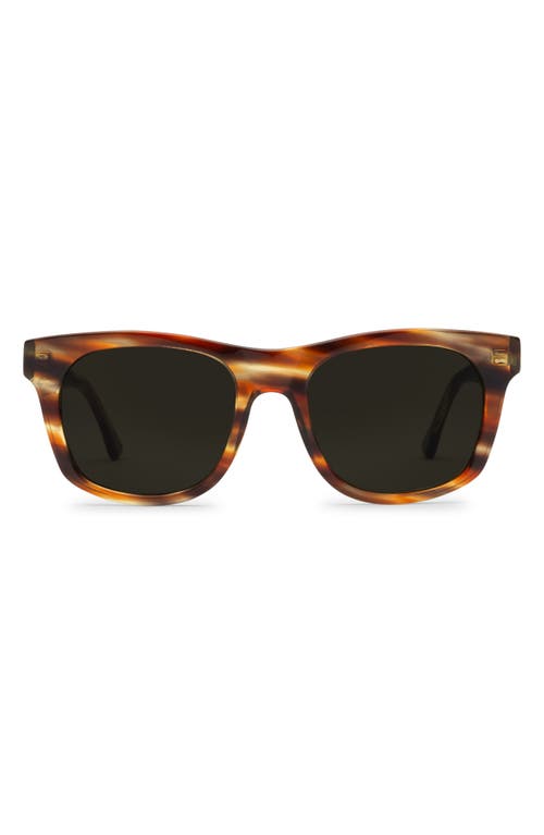 Electric Modena 52mm Polarized Rectangular Sunglasses In Tobacco/grey Polar