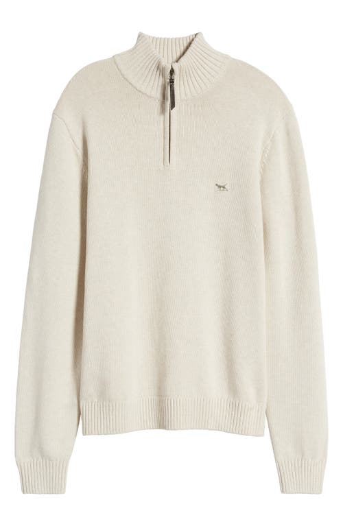 Shop Rodd & Gunn Merrick Bay Quarter Zip Sweater In Oat