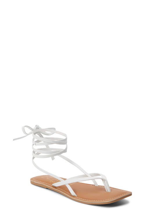 BEACH BY MATISSE Bocas Ankle Wrap Sandal in White