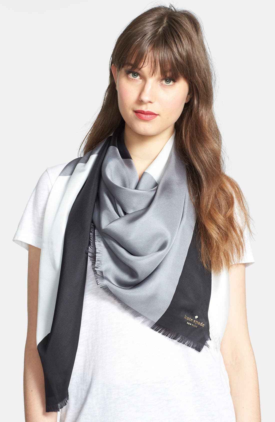 kate spade new york 'rio swirl' silk scarf Nordstrom