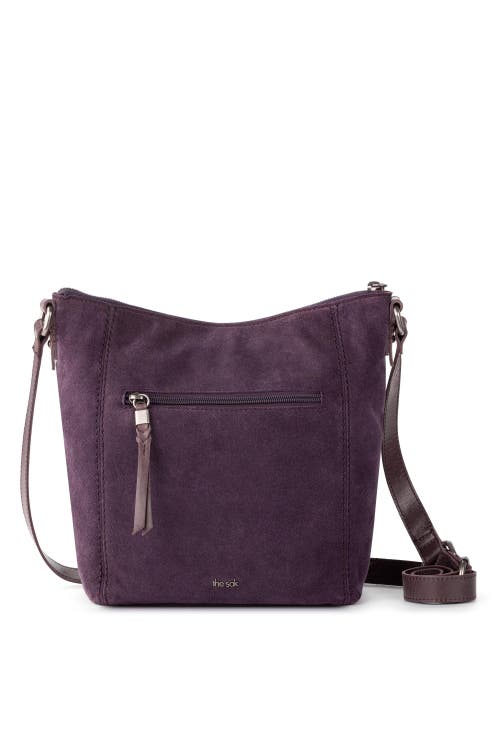 Shop The Sak Ashland Leather Crossbody In Aubergine Suede