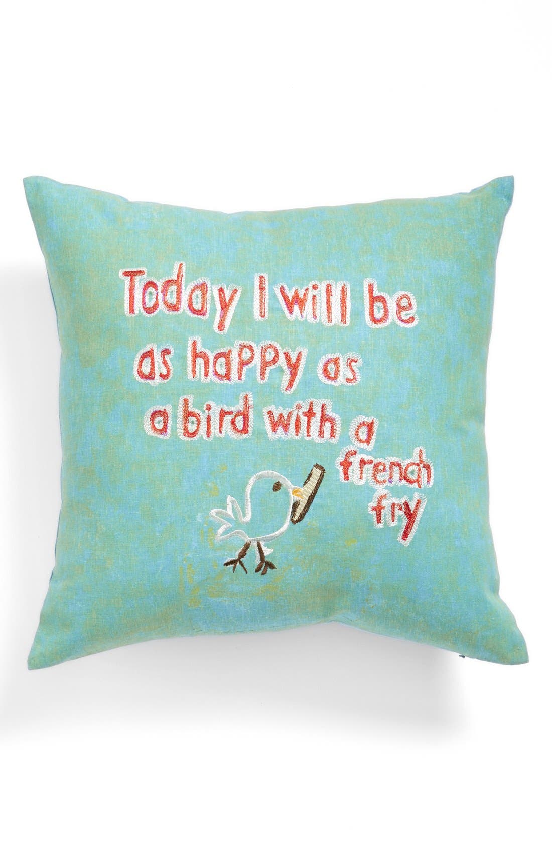 Creative CoOp 'Happy as a Bird' Pillow Nordstrom