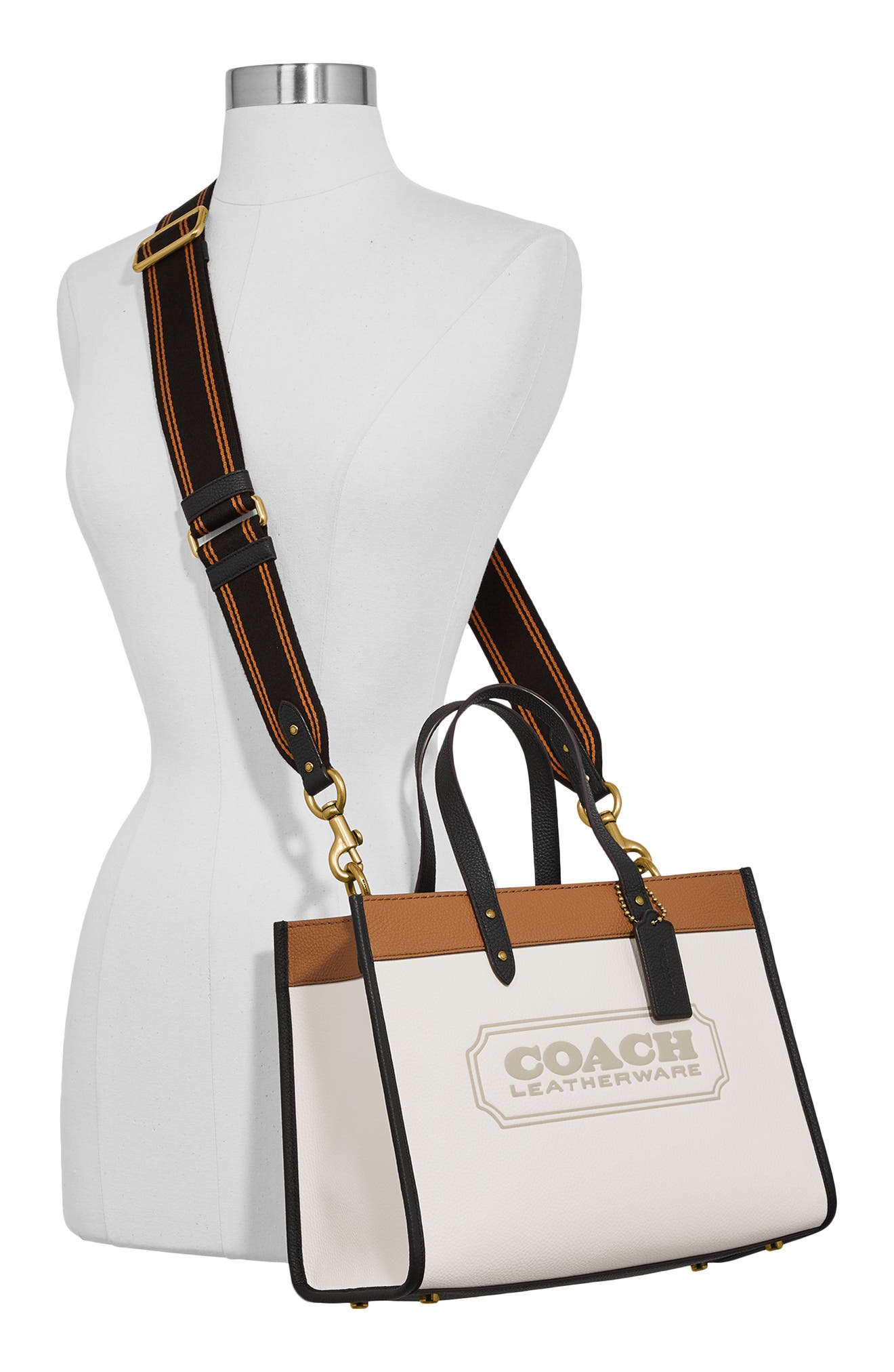 COACH Field Logo Embossed Colorblock Tote Nordstrom