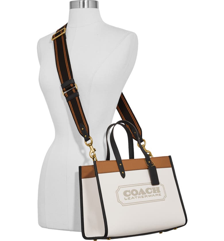 COACH Field Logo Embossed Colorblock Tote | Nordstrom