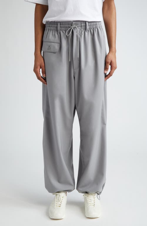 Y-3 Recycled Polyester & Wool Blend Joggers Grey at Nordstrom,