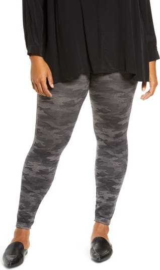 Spanx - Look at Me Now Seamless Leggings - Charcoal Heather Gray - 1X
