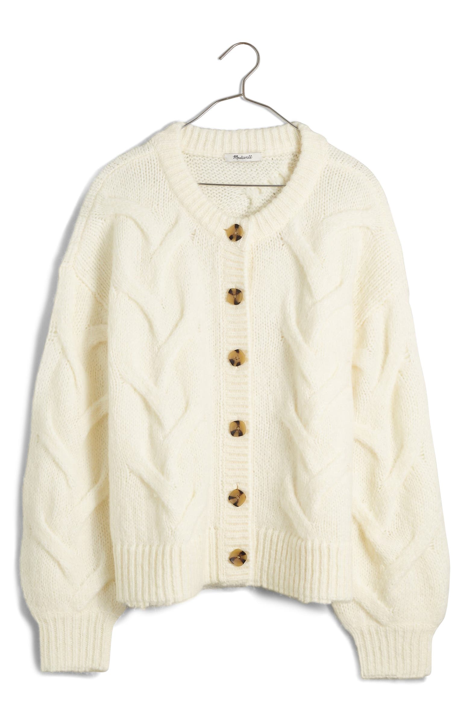 Madewell Cable Ashmont Cardigan Sweater | Nordstrom