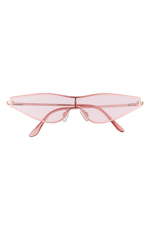 Rad + Refined Mini Sport Oval Sunglasses in Gold/Pink