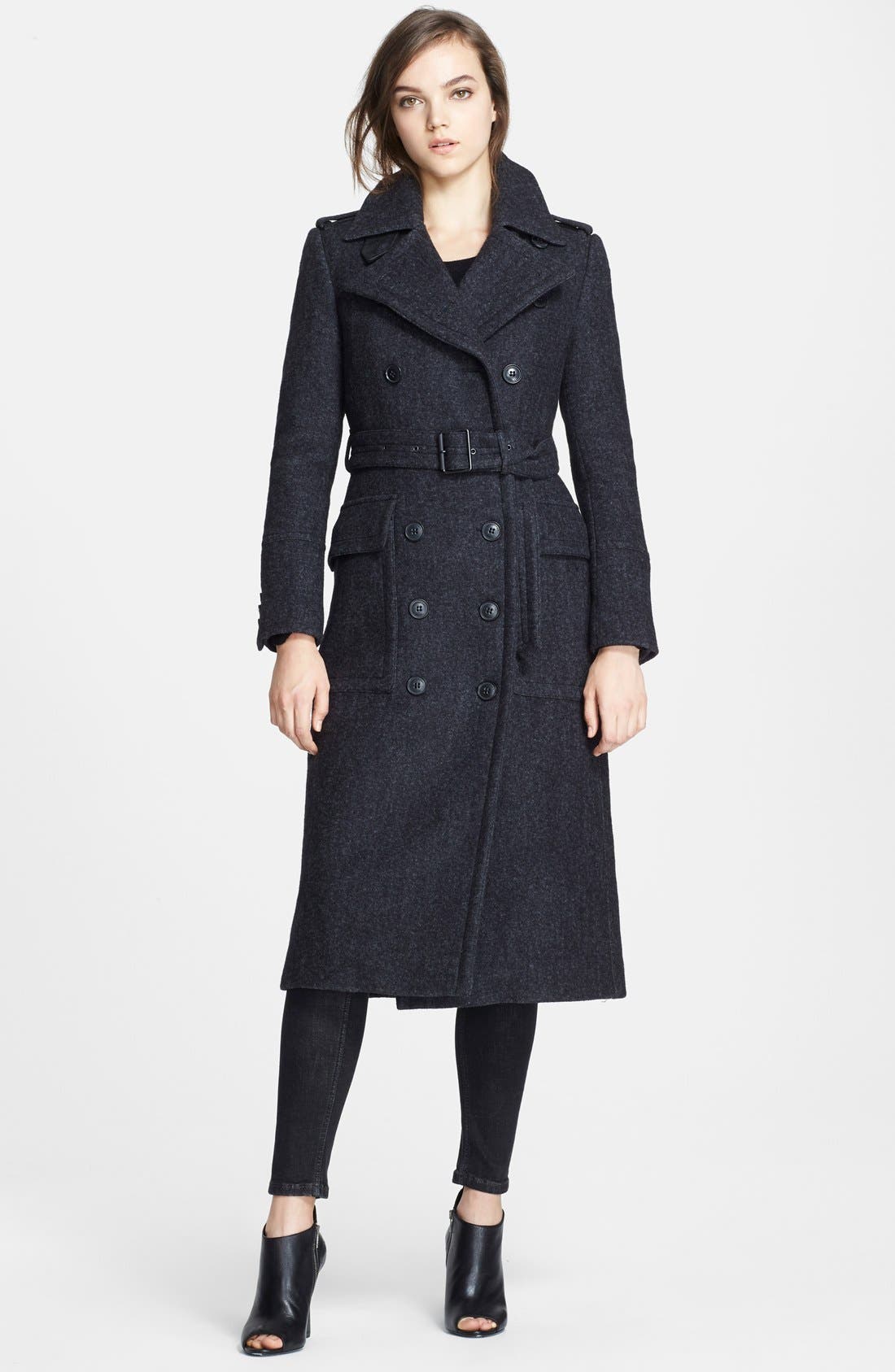Burberry Brit 'Framleigh' Bouclé Trench Coat Nordstrom