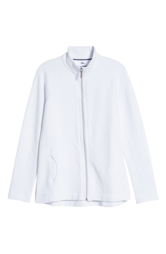 Tommy Bahama New Aruba Zip Front Stretch Cotton Jacket In White | ModeSens