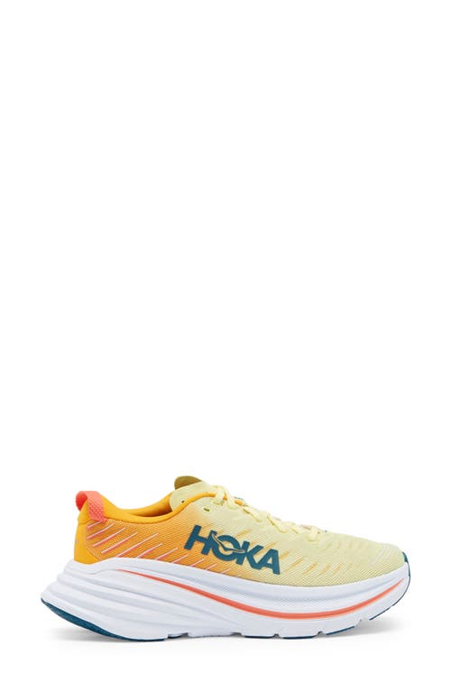 Shop Hoka Bondi X Running Shoe In Yellow Pear/radiant Yellow
