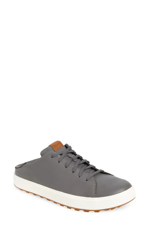 Olukai Wai'alae Waterproof Leather Golf Shoe In Stone/stone