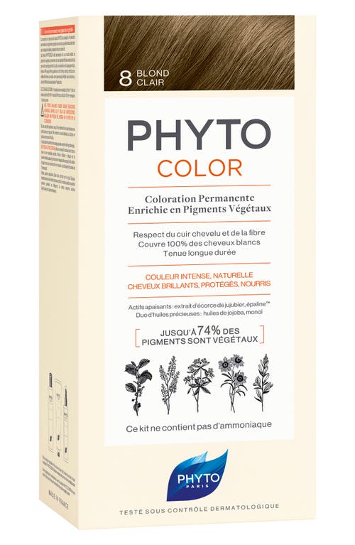 Phytocolor Permanent Hair Color in 8 Light Blond