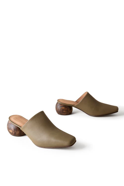 Huma Blanco Mina Mule In Olive