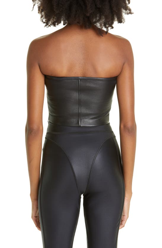 ALEXANDER WANG LAMBSKIN LEATHER TUBE TOP