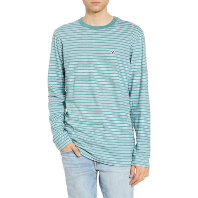Vans Desert Trip Longline Stripe Long Sleeve T-Shirt, Blue